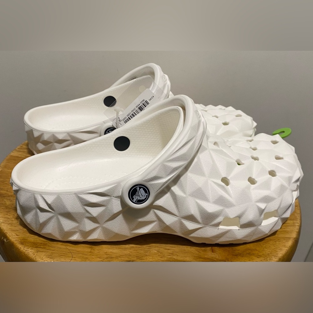 New CROCS geometric clogs